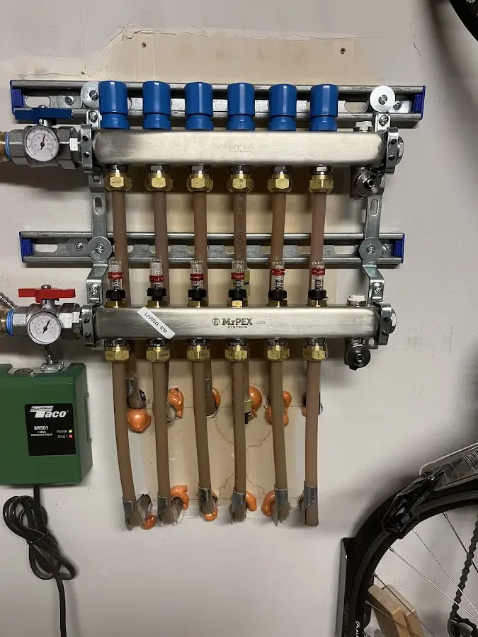 Plumber performing Leak Detection at a residential property in Lake Clarke Shores